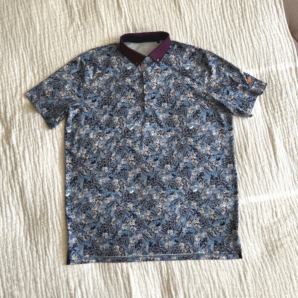 Greyson Desert Floral Polo Men XL Bonneville Oak Tree National Golf Club Mens XL